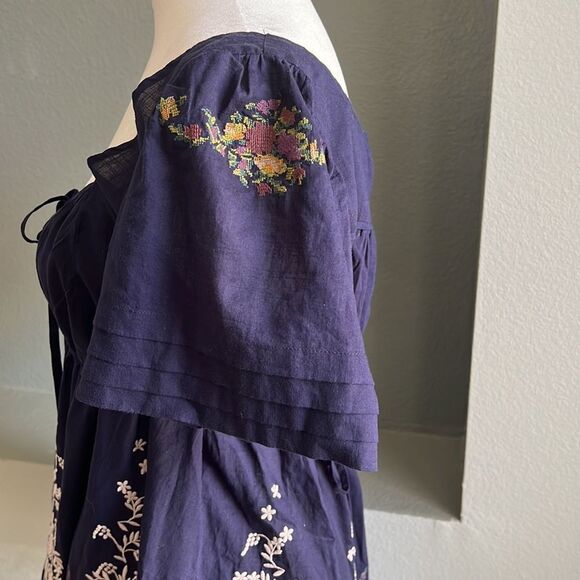 Anthropologie Lithe Cotton Blouse Top - Picture 7 of 10